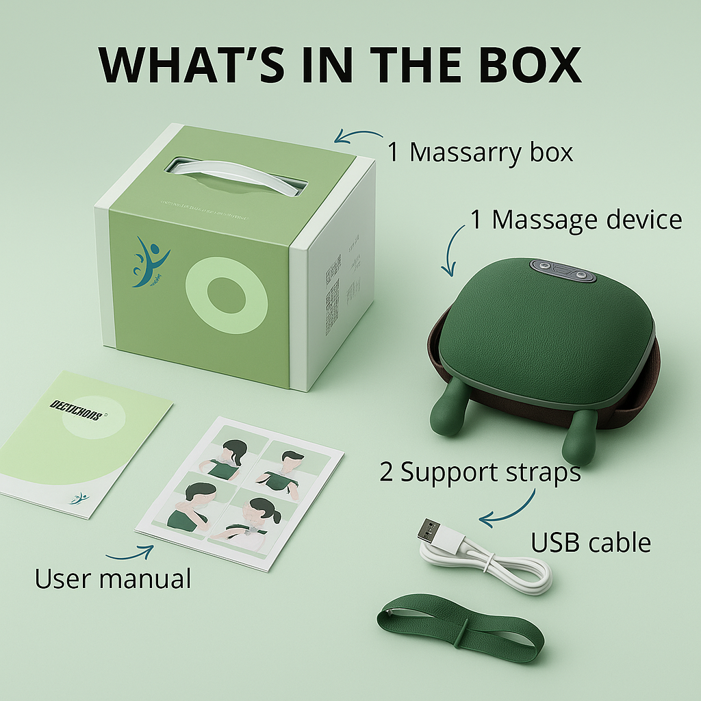 Meanyou İnsan Eli Isıtmalı Masaj Aleti - Boyun ve Omuz Ağrılarına Hızlı Çözüm - MeanYou