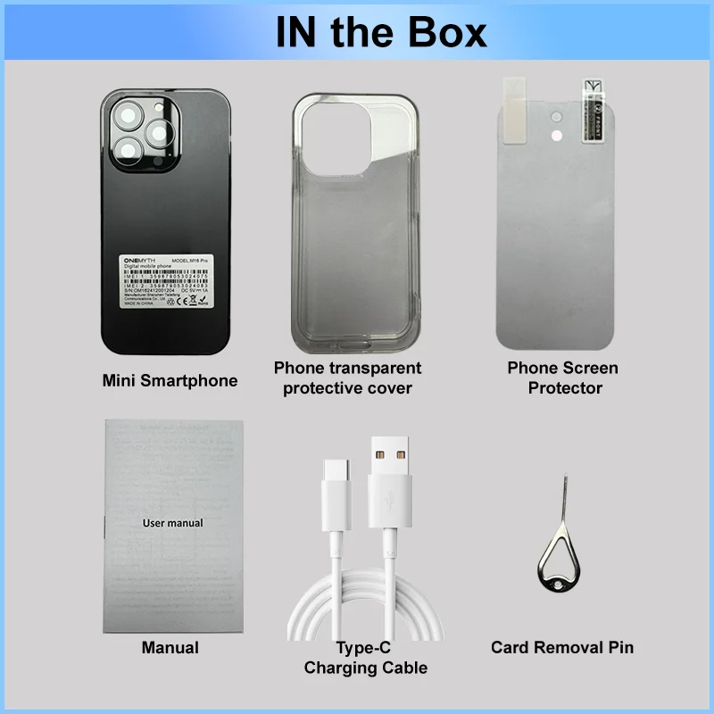 Meanyou Mini Akıllı Telefon ONEMYTH M17 Pro 4G - MeanYou