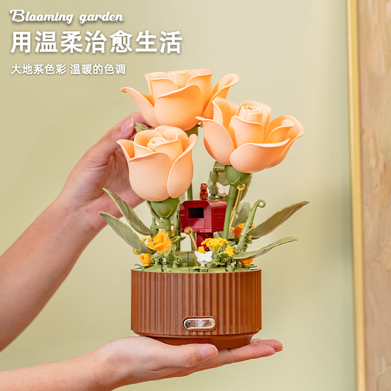 Meanyou Sihirli Çiçek Açan Lego – Hareketli Çiçek Buketi Seti - MeanYou