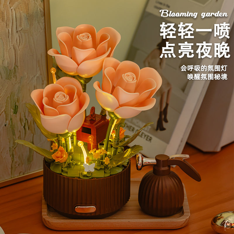 Meanyou Sihirli Çiçek Açan Lego – Hareketli Çiçek Buketi Seti - MeanYou