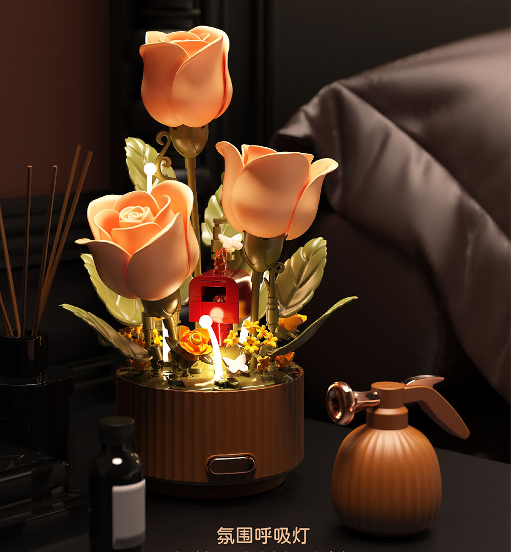 Meanyou Sihirli Çiçek Açan Lego – Hareketli Çiçek Buketi Seti - MeanYou