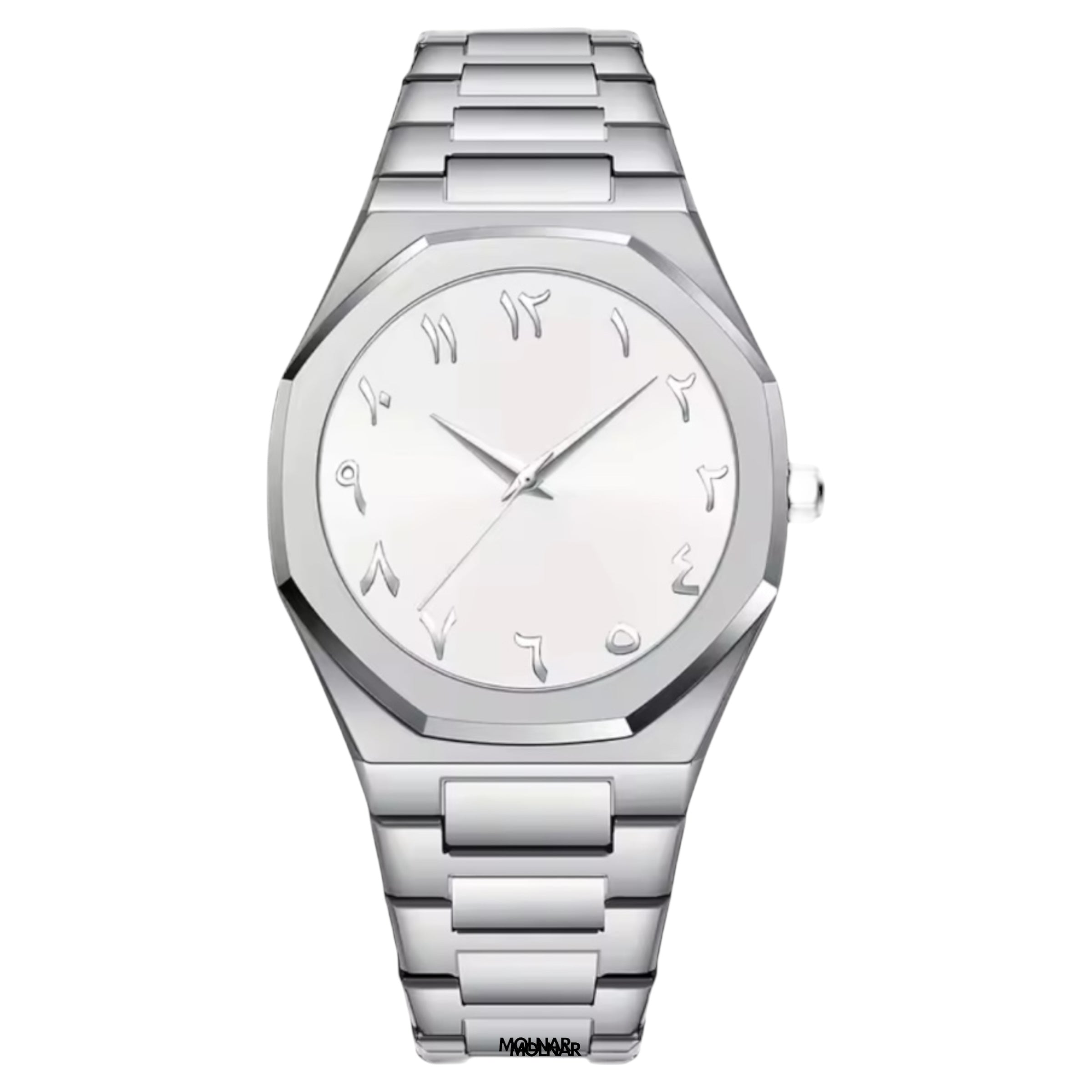 Meanyou Silver Arabic Kol Saati - MeanYou