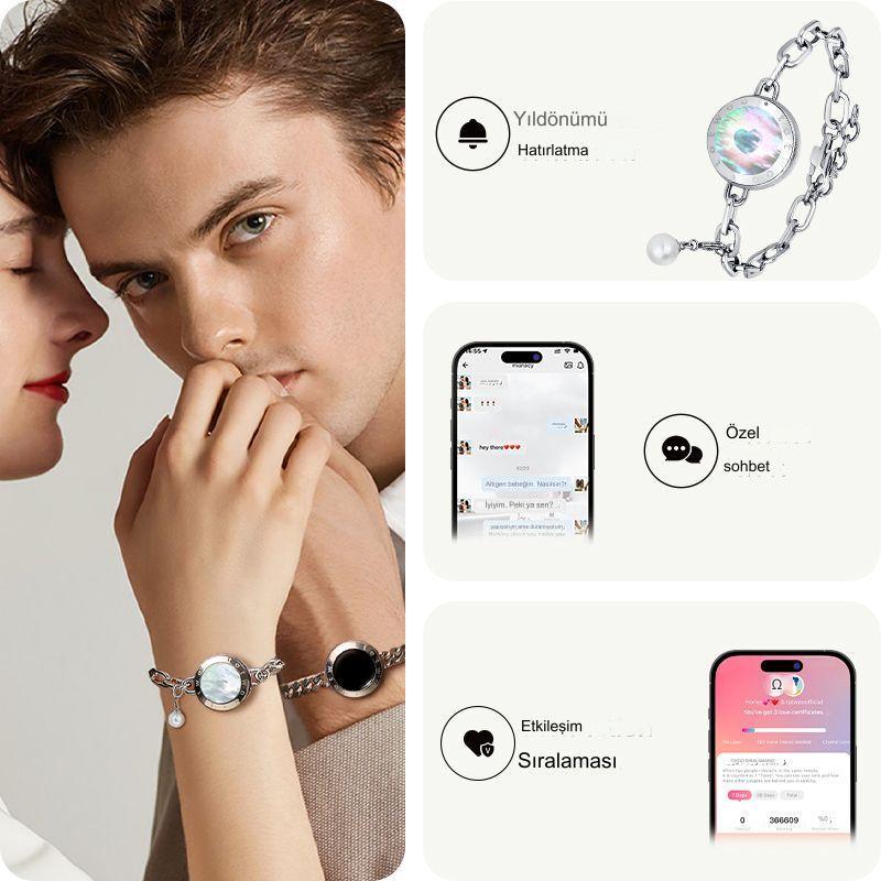 Meanyou Uzak Mesafe Titreşimli Çift Bileklik Ruh Eşim - MeanYou