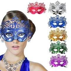 Nessiworld Metallized Hologram Ball Venetian Party Mask 6 Colors 6 Pieces