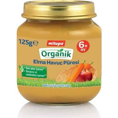 Nessiworld Milupa Organic Apple Carrot Puree Jar Food 125 Gr