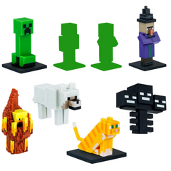 Figurine 3D Minecraft Nessiworld, tête de stylo Toppeez, 8 pièces