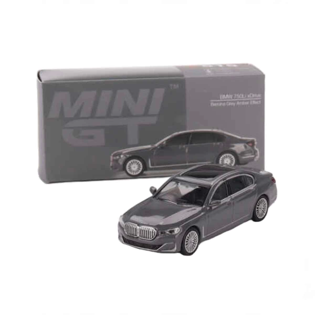 Nessiworld Mini GT 1:64 BMW 750Li xDrive Bernina Gray Amber Effect