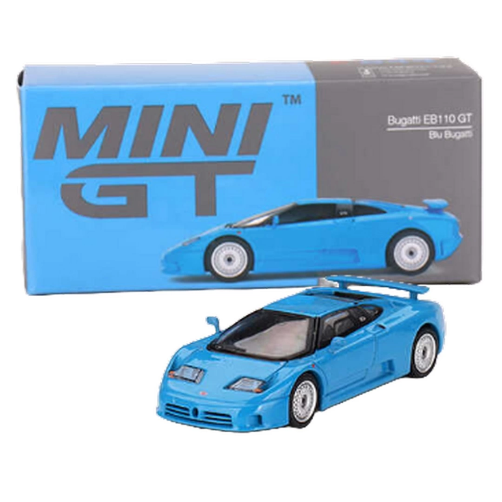 Nessiworld Mini GT 1/64 Bugatti EB110 Super Sport Bleu Bugatti