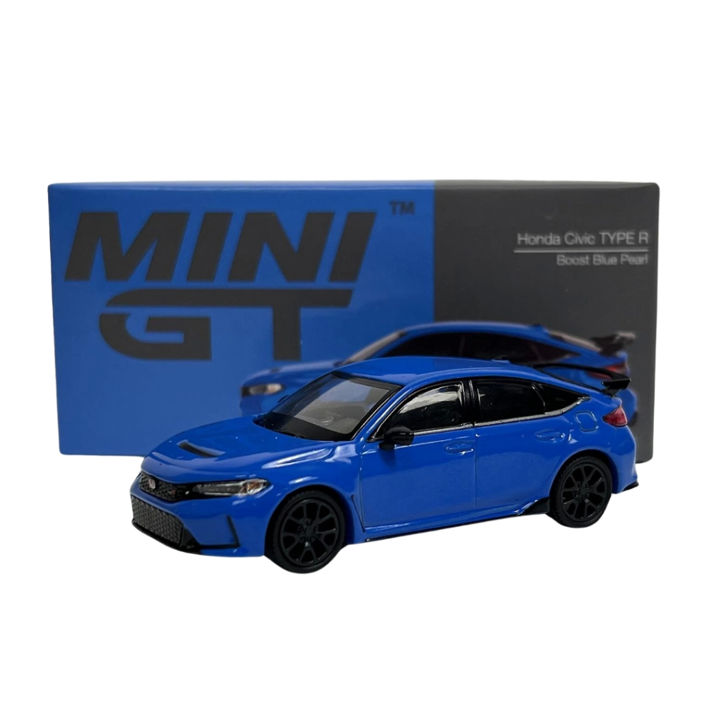 Nessiworld Mini GT 1:64 Honda Civic Type R Boost Blue Pearl