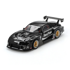 Nessiworld Mini GT 1/64 MAZDA RX-7 LB-Super Silhouette Liberty Walk Black Blister Package
