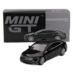 Nessiworld Mini GT 1:64 Mercedes-Benz EQS 580 4MATIC Black