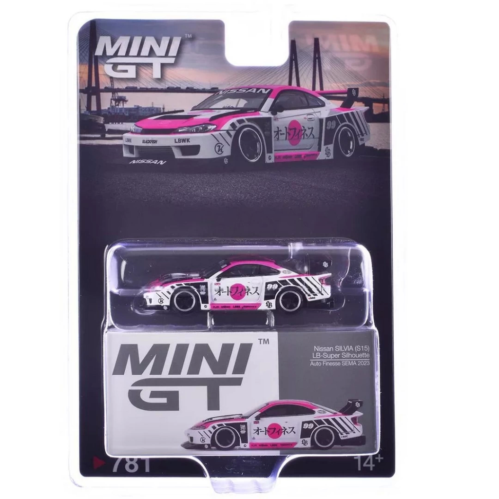Nessiworld Mini Gt 1/64 Nissan Silvia S15 LB-Super Silhouette