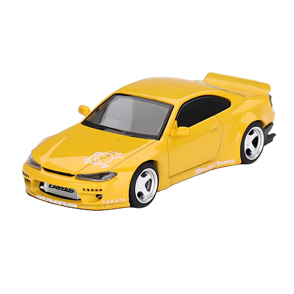 Nessiworld Mini GT 1/64 Nissan Silvia (S15) Rocket Bunny Bronze Jaune MGT00643