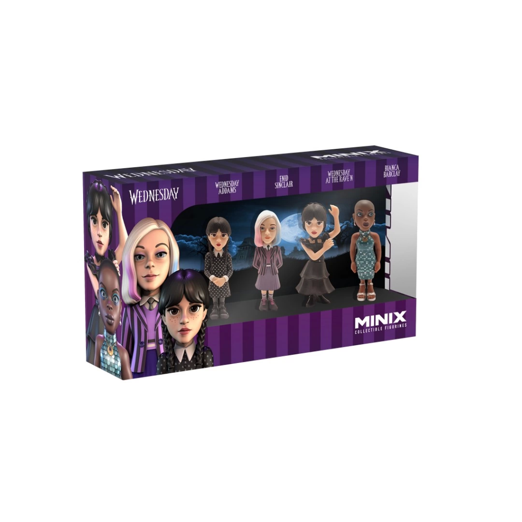 Figurine Nessiworld Minix Mercredi 4 pièces