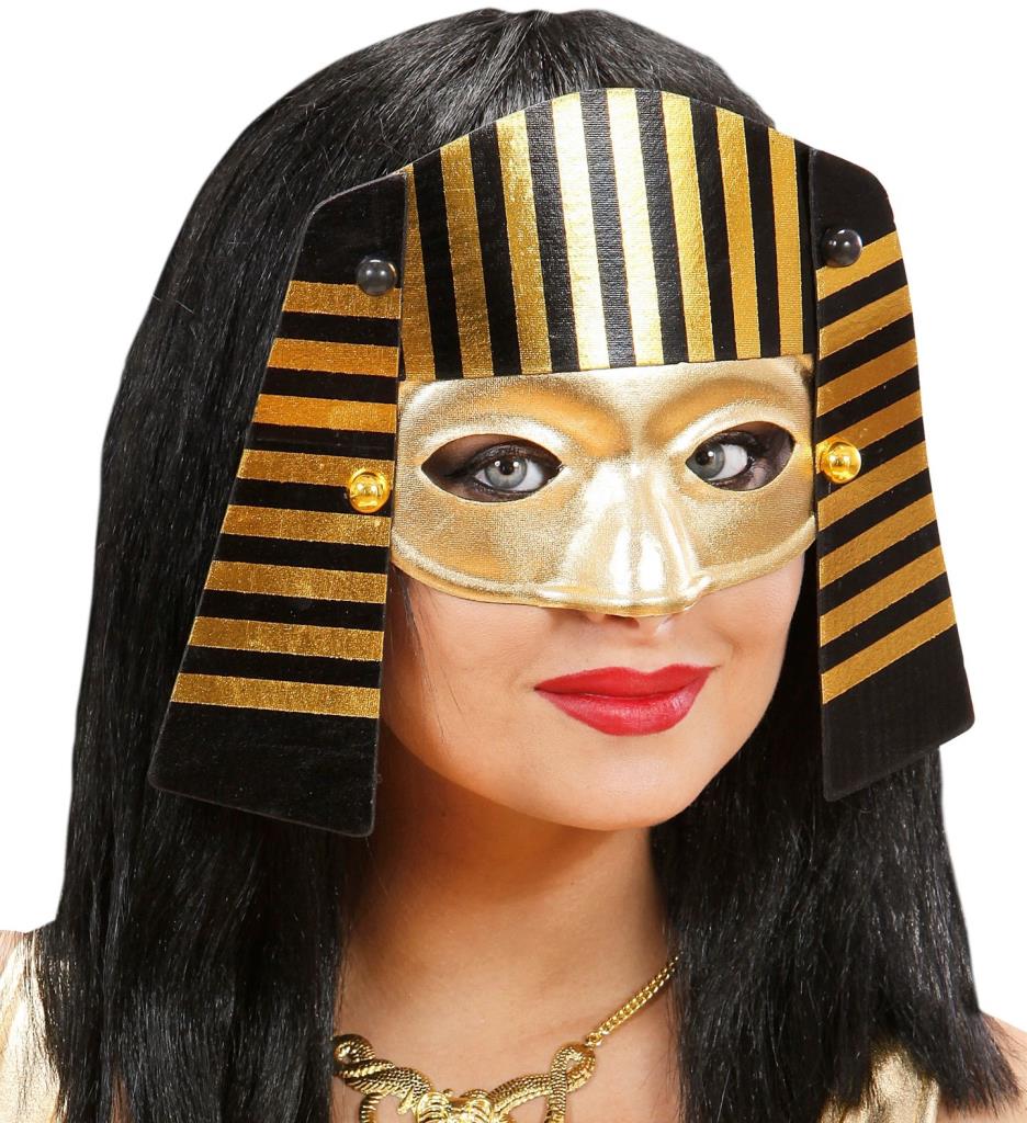NessiWorld Egyptian Mask Rubber Attachment Pharaoh Mask 21x23 cm