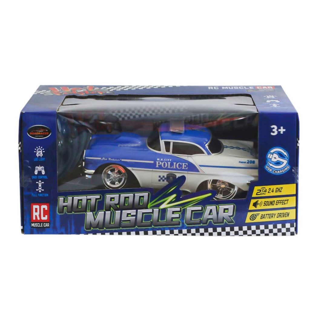 Voiture de police télécommandée Nessiworld MK8038B, son et lumière, échelle 1:16 - Can Toys