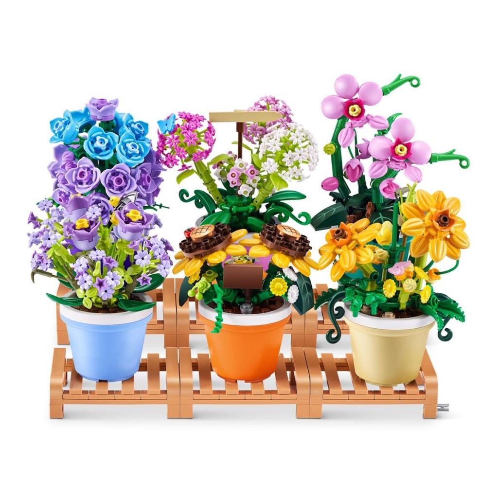 Nessiworld MNB08000 MAX Potted Plants surprise 151 pieces