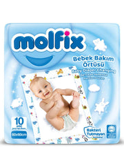 Housse de protection pour bébé Nessiworld Molfix 60 x 60 cm, 10 pièces