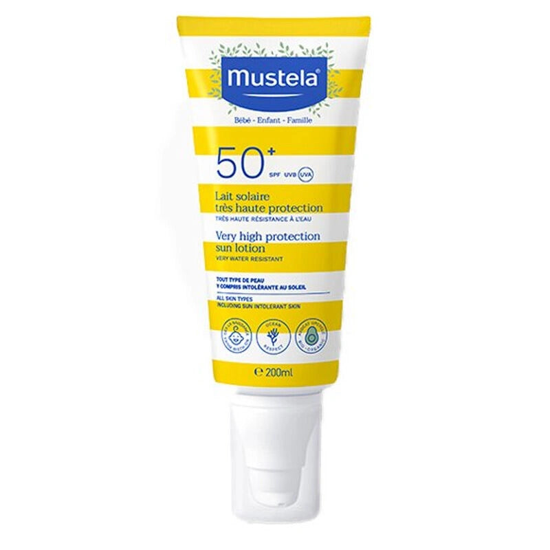 Mustela Lait Solaire Très Haute Protection SPF 50 200 ml