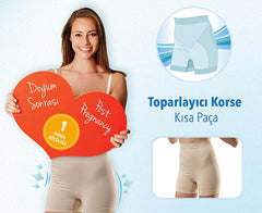 Nessiworld Postpartum Recovery Corset Short Leg Ecru