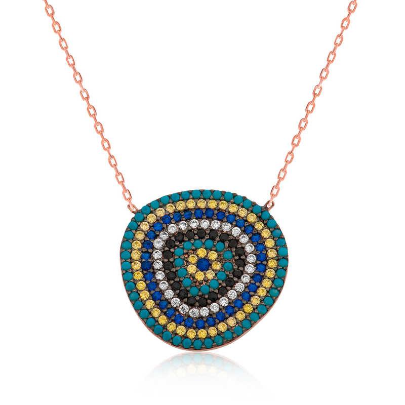 Silver Evil Eye Women's Necklace