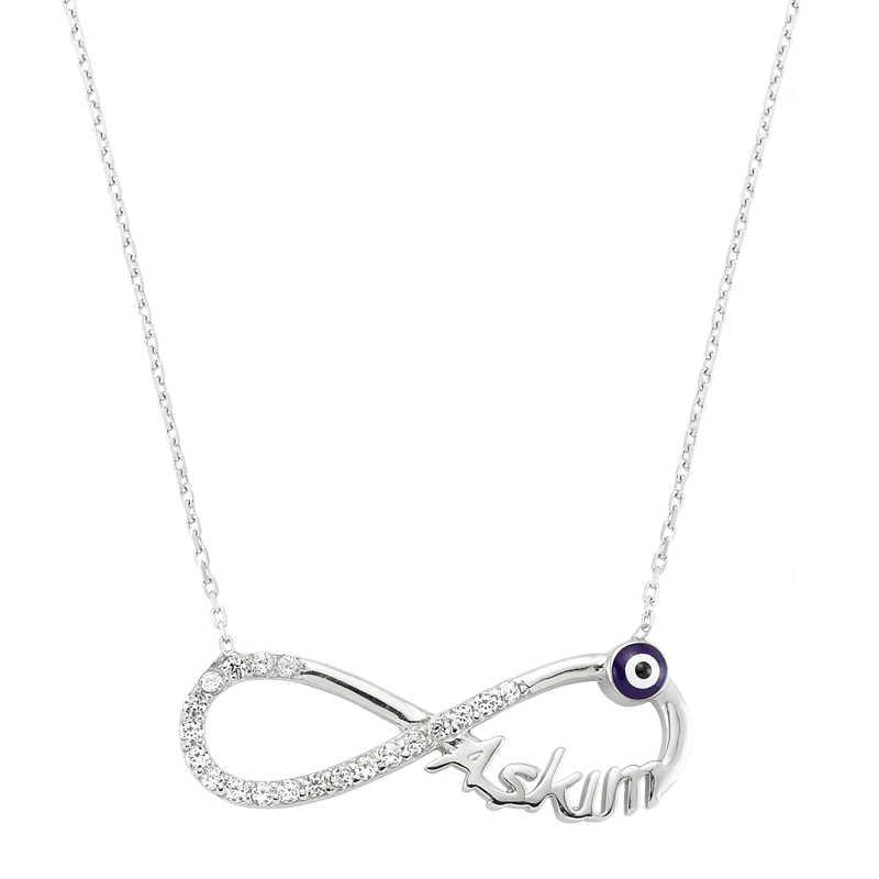 Silver My Love Infinity Women's Necklace