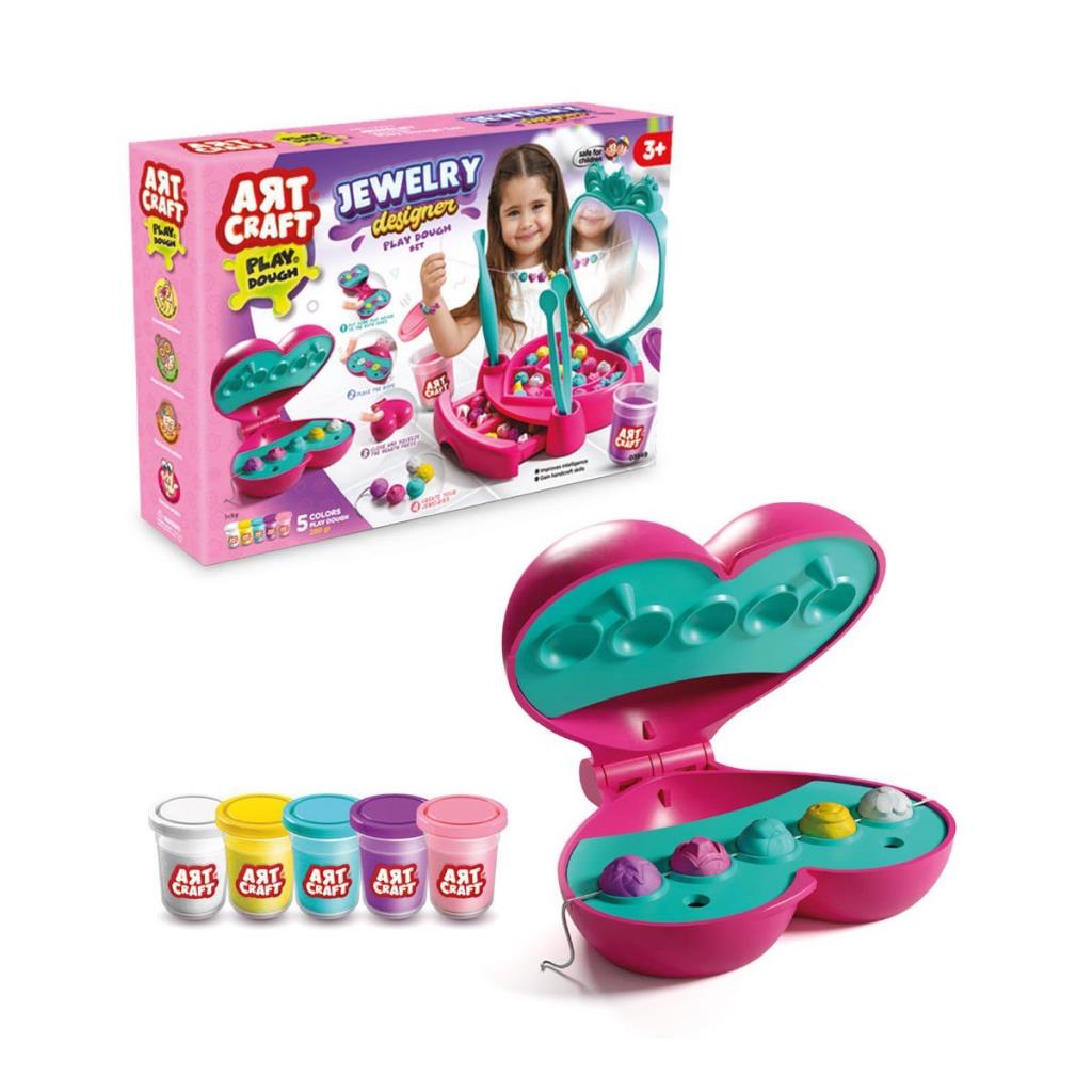 Nessi World 03849 Jewelry Design Dough Set 280 gr -Fentoys