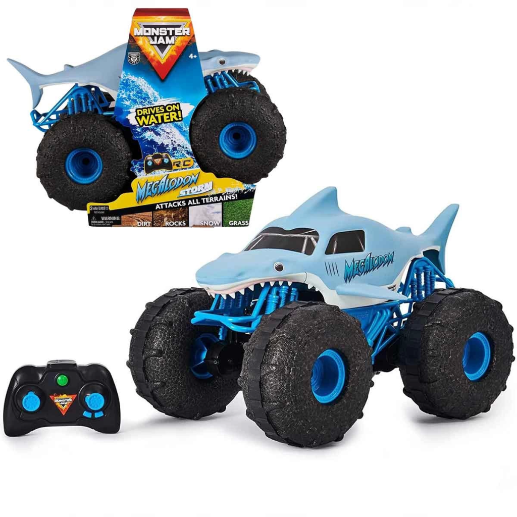 Nessiworld 1:15 Monster Jam Megalodon Storm Remote Control Amphibious Vehicle