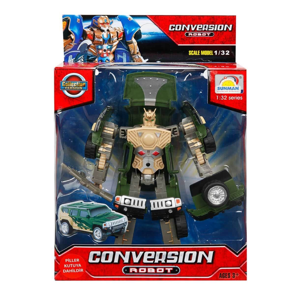 Nessiworld 1:32 Transforming Robot with Sound and Light