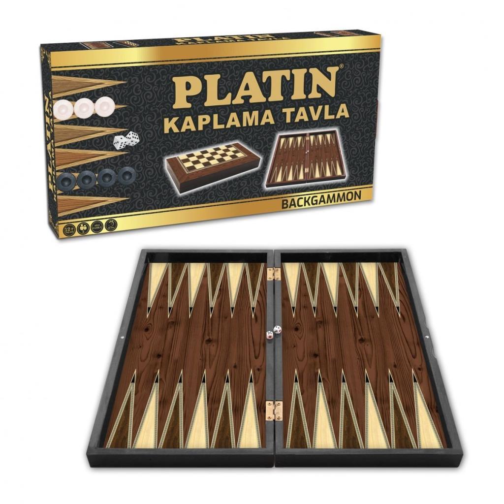 Nessiworld 1020371 Platinum Backgammon (Large), Star Okey