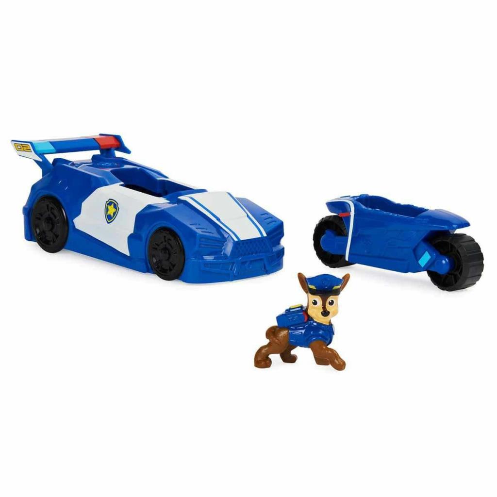 NessiWorld 1033536 PAW Patrol Chase's vehicle set 2in1 1 figure + 2 vehicles