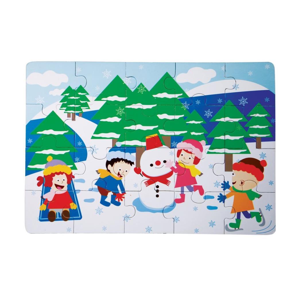 Nessiworld 1278-CS Chiva, Winter Wooden Floor Puzzle