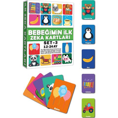 Nessiworld 2212 Educational Cards 12-24 Months Intelligence Cards - Diytoys
