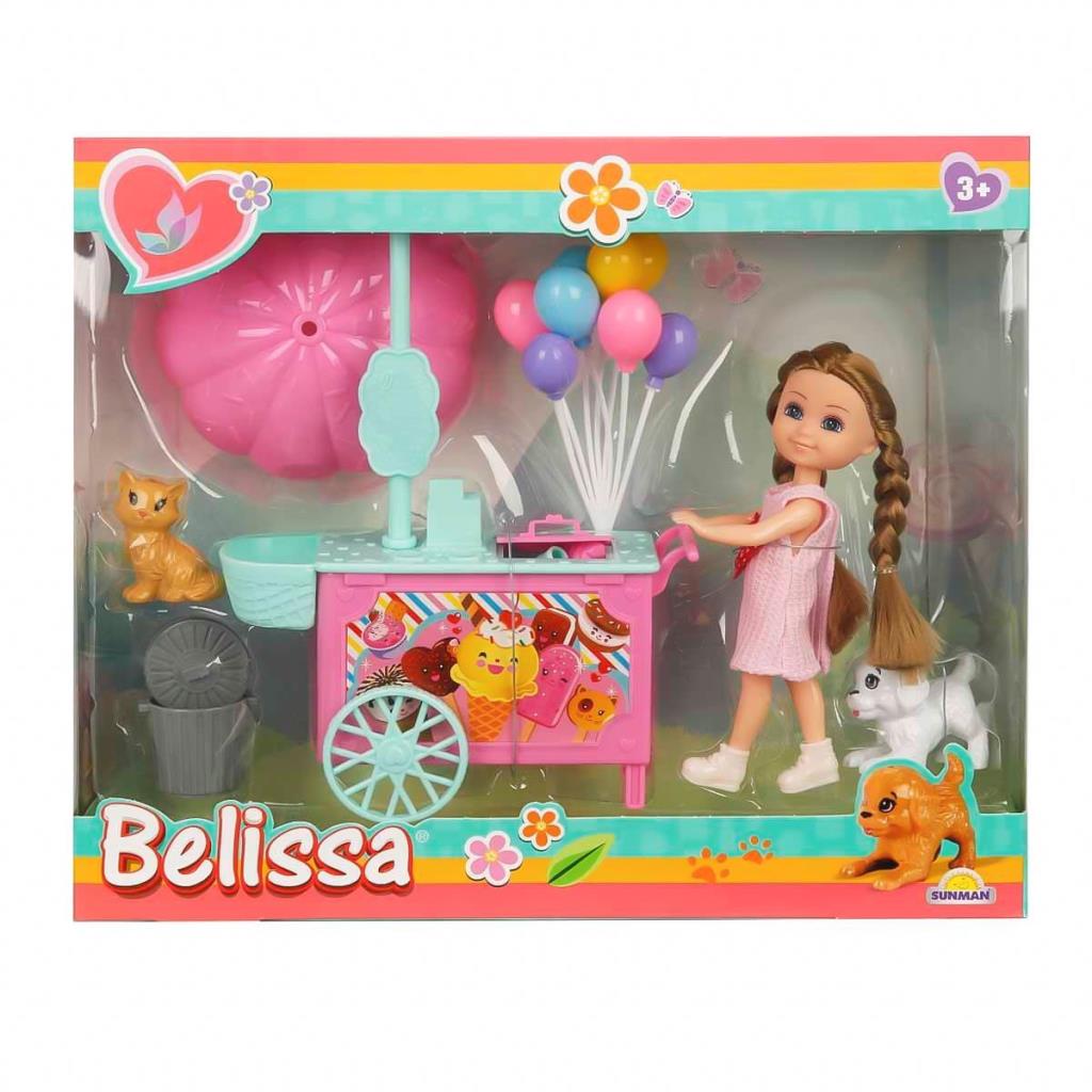 Nessiworld 2984 Belissa’nın Dondurma Arabası ve Sevimli Hayvanları -Sunman