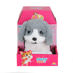 Nessiworld 4247 Sesli Hareketli Peluş Köpek Gri -Sunman