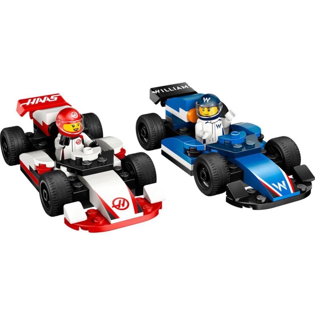 Nessiworld 60464 Lego City F1 Williams Racing and Haas F1 Race Cars 92 pieces +4 years old
