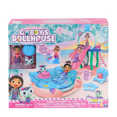 Nessiworld 6067878 Gabbys Dollhouse Gabby and Mercat Purr-ific Pool Playset