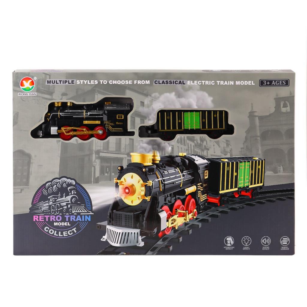 Nessiworld 699-69A Sound Light Rechargeable Smoke Train Set - Karsan Toys
