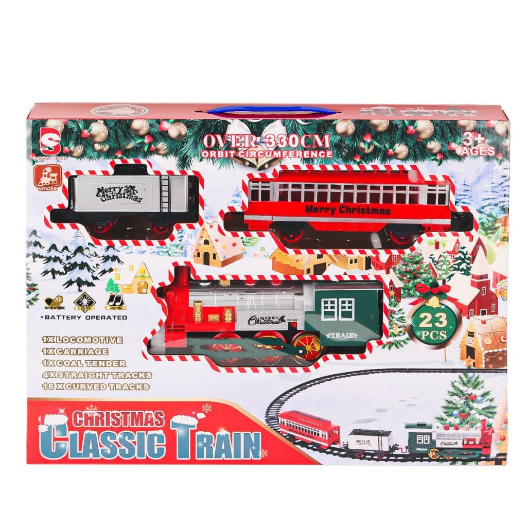 Nessiworld 8513A Lighted Smoke Christmas Train Set - Karsan Toys