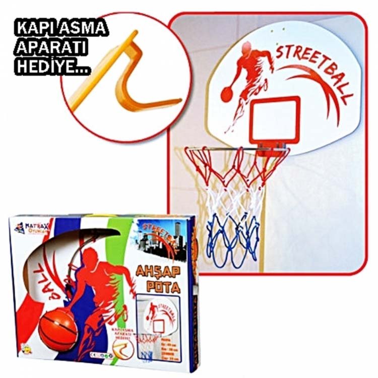Nessiworld Wooden Basketball Hoop