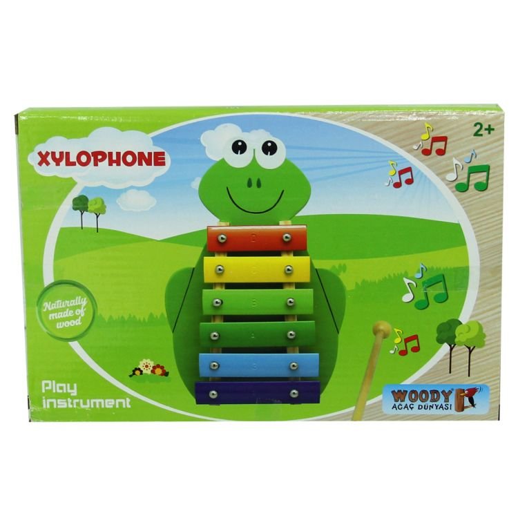 Xylophone en bois Nessiworld en forme de grenouille