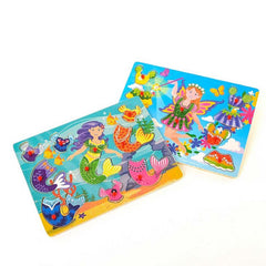 Nessiworld Wooden Handle Mermaid Puzzle