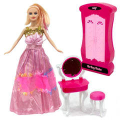 Nessiworld Anlily Make-up Table and Cabinet Doll