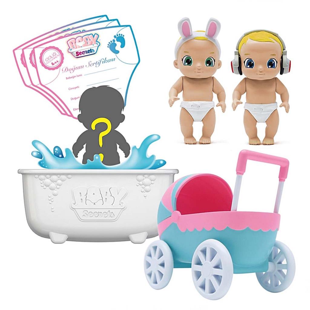Nessiworld Baby Secrets Surprise Figure and Baby Carriage Set