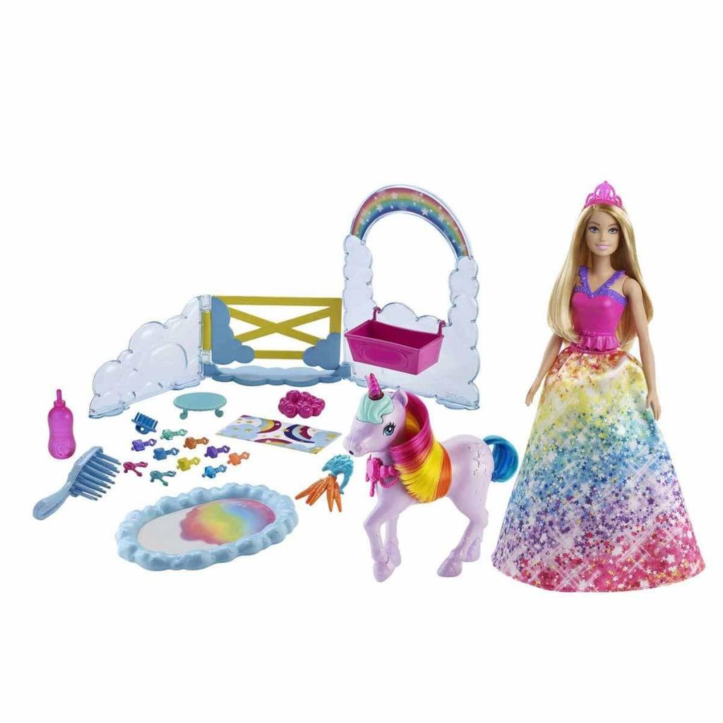 Nessiworld Barbie Dreamtopia Doll and Unicorn GTG01