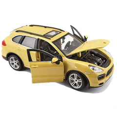 Nessiworld Bburago 1:24 Porsche Cayenne Turbo Plus Yellow Model Car
