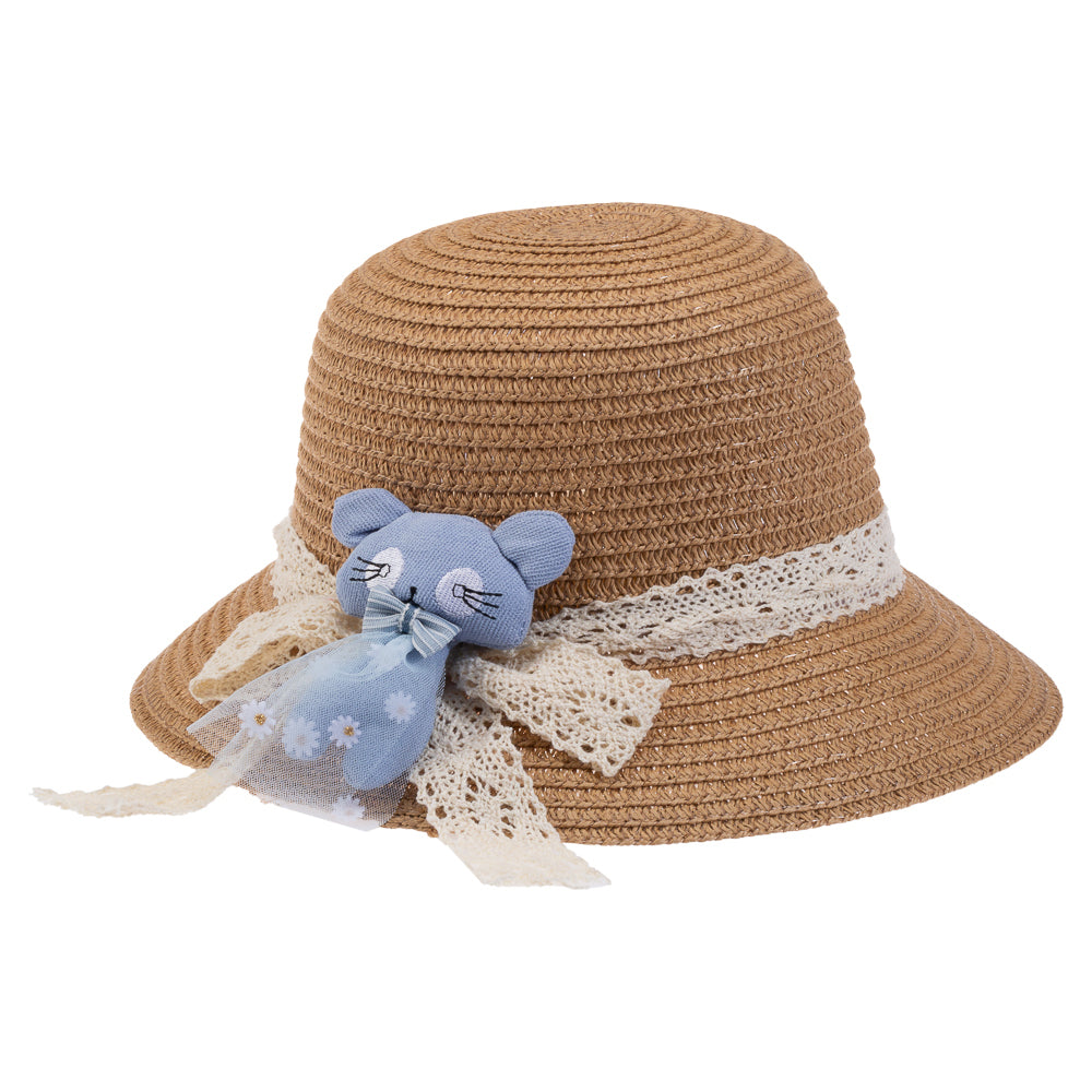 Nessiworld Baby Straw Hat (2-6 Years) Y24700-01 Medium Beige