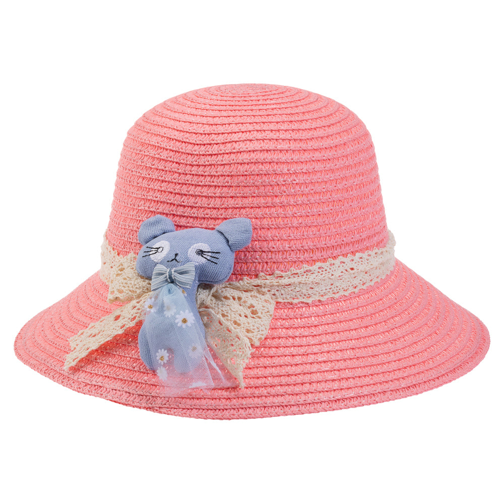 Nessiworld Baby Straw Hat (2-6 Years) Y24700-01 Pink