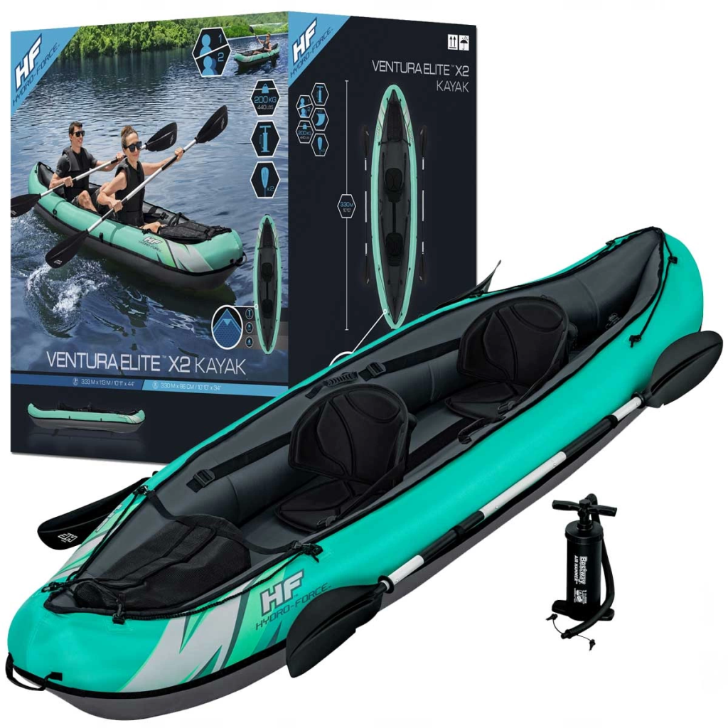 Nessiworld Bestway Hydro Force Ventura Elite X2 Kayak Inflatable Boat 65052
