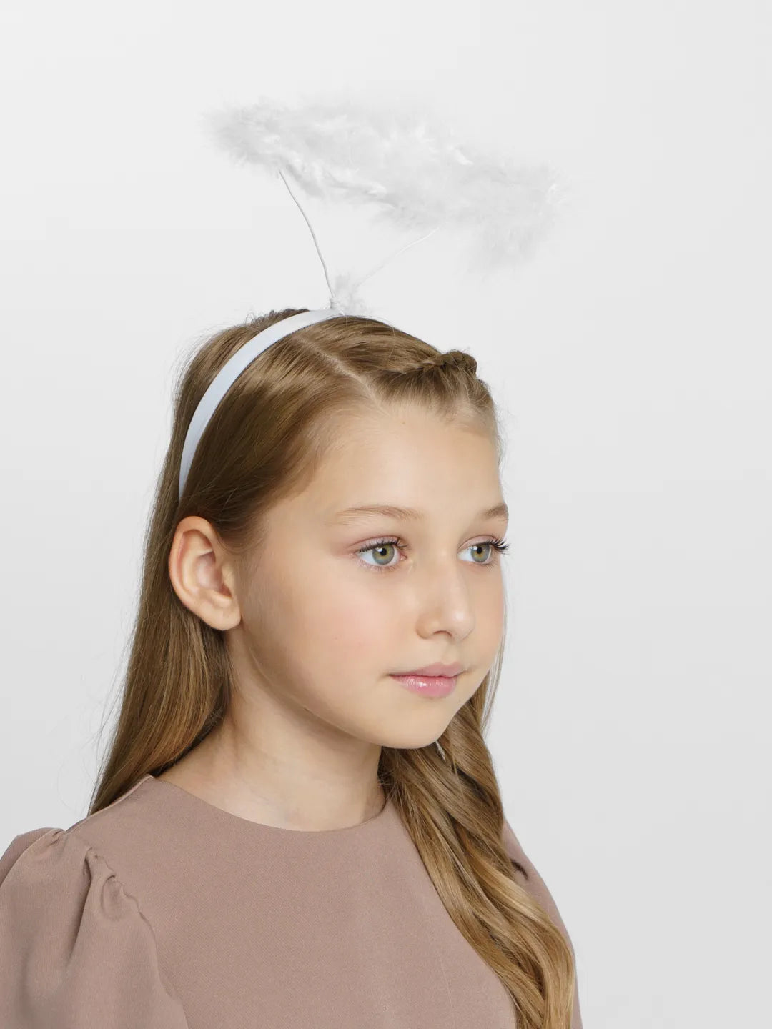 NessiWorld WhiteOtrisFeatheredFlexibleStructureAngelHairAngelCrown